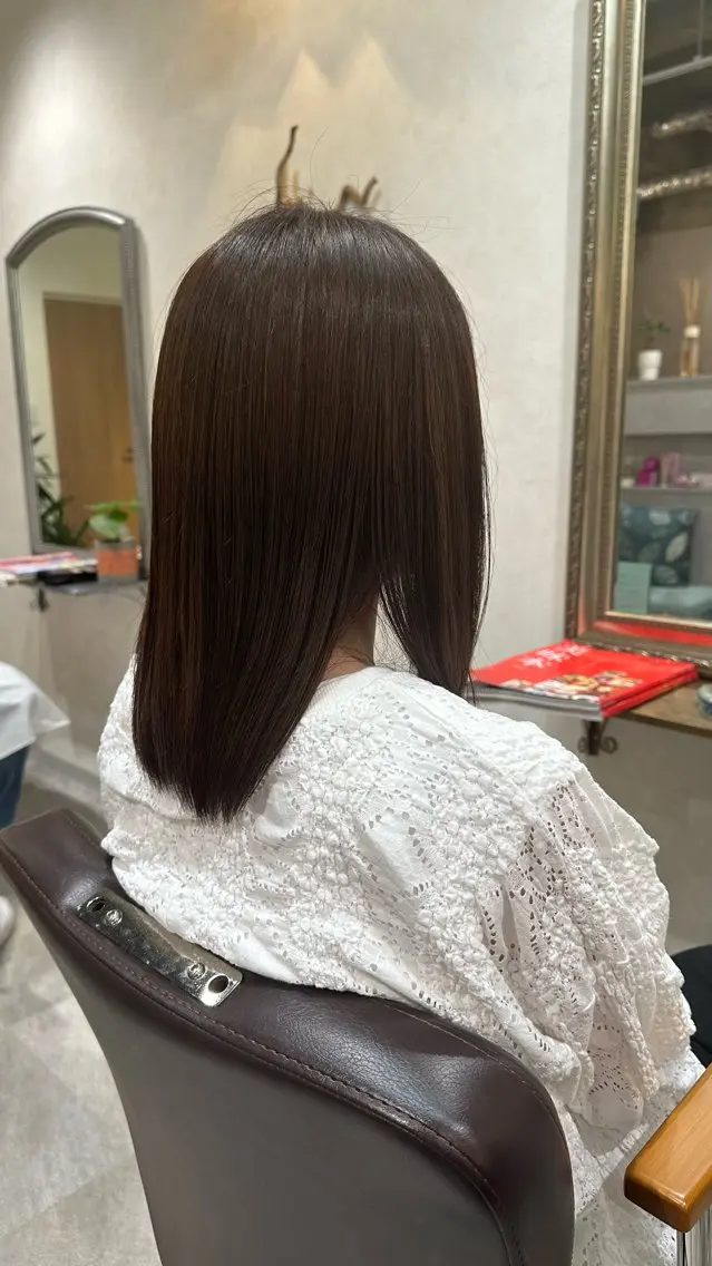 セミロング トリートメント ヘアカラー トリートメント REGO Hair &eye salonのヘアスタイル