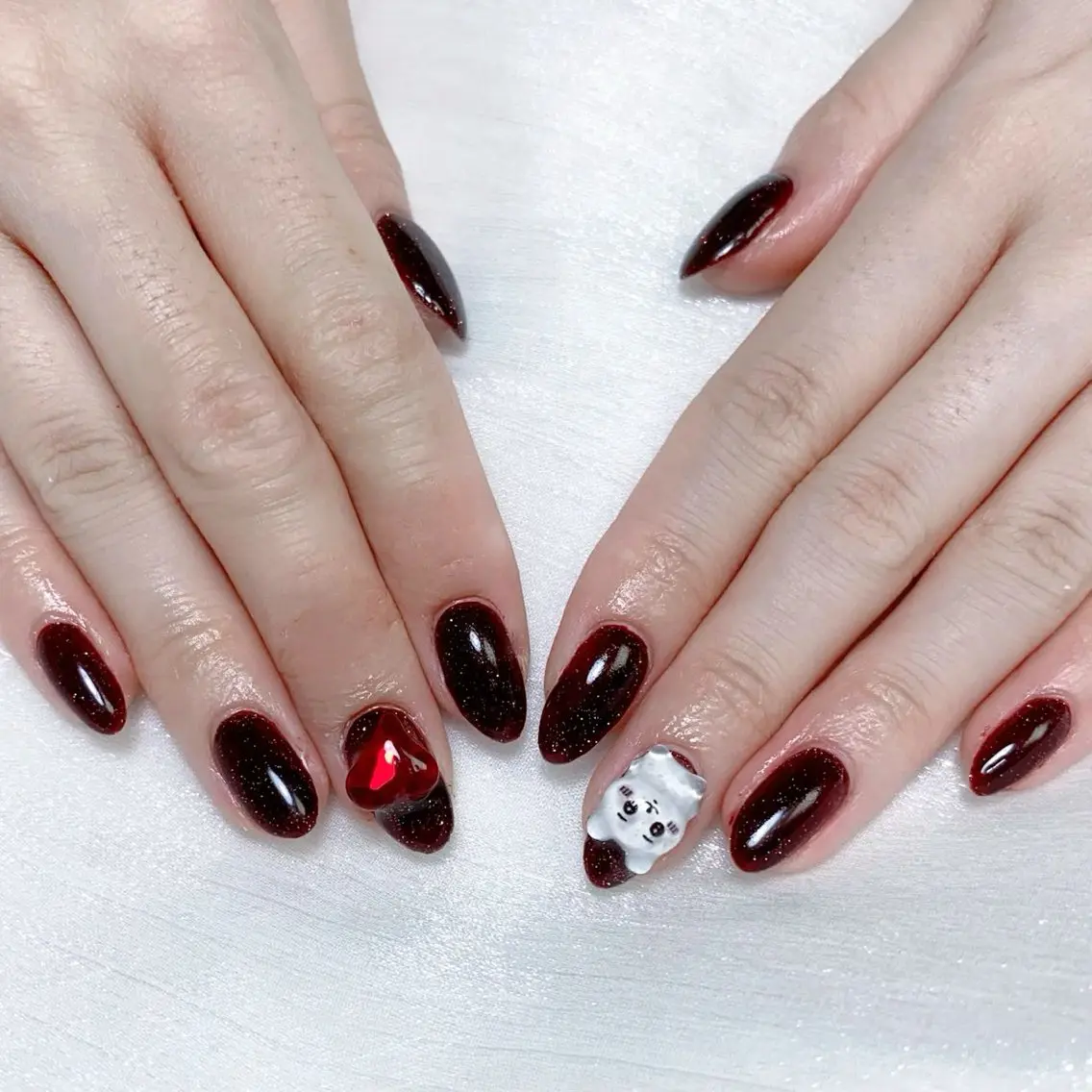 メンズ ネイル ワンカラーネイル Nail salon 木にいるのネイルデザイン