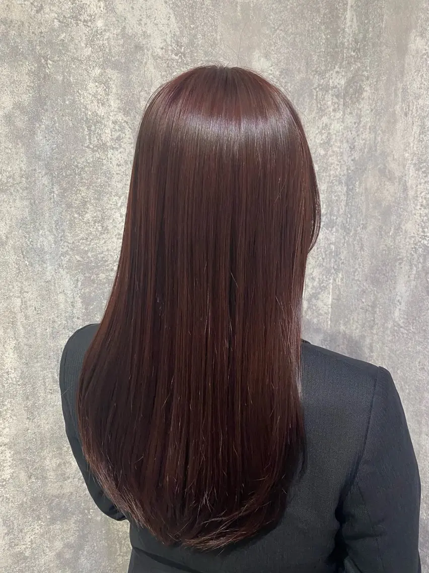 ロング カラー カット ヘアカラー トリートメント shiori/透明感 /顔周り/髪質改善のヘアスタイル