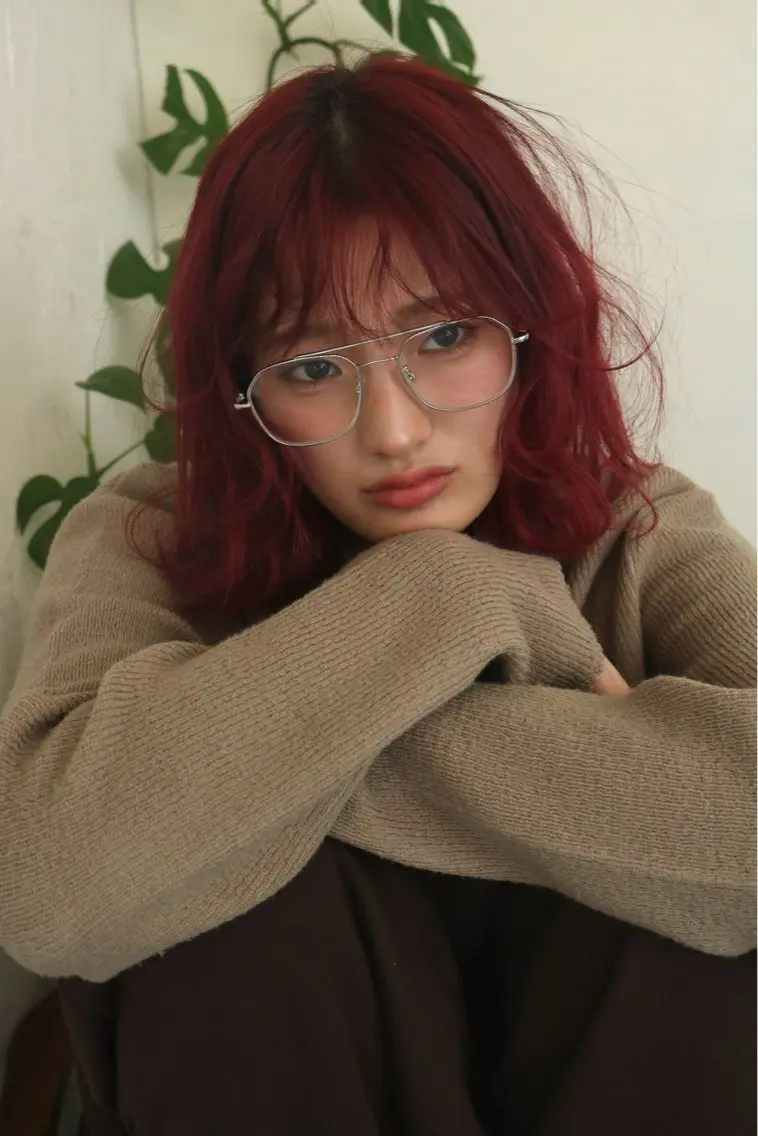 ミディアム ヘアカラー ooitヨシダ ミナミのヘアスタイル