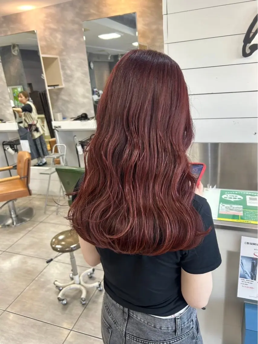 ロング カラー ヘアカラー 🎀艶カラー🎀 よしいあまねのヘアスタイル