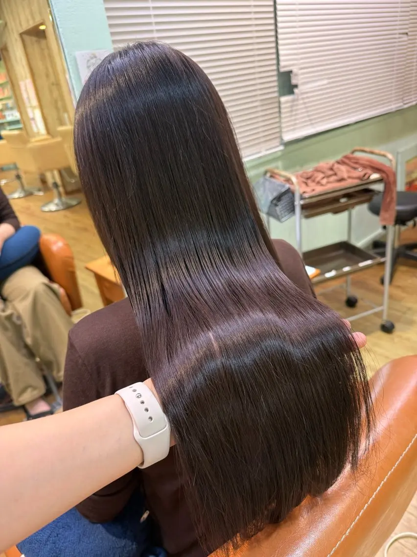 ロング 縮毛矯正 🍒ねね/横浜/ 似合わせカラー🍒のヘアスタイル