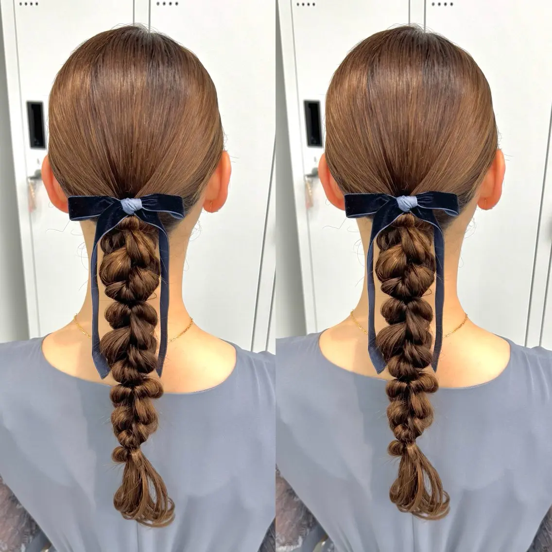 ロング ヘアアレンジ ヘアセット ヘアメ🎀ハイトーン 🩵エクステ🪄しほのヘアスタイル
