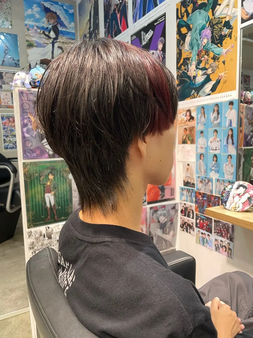 カラー メンズ メンズブリーチ マッシュウルフ マッシュ メンズウルフカット ブリーチ カット ヘアカラー トリートメント 似合わせカット/ デザインカラー🦄のヘアスタイル