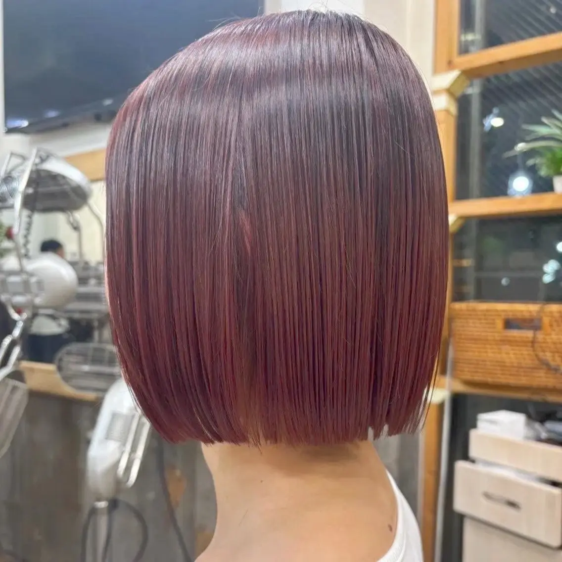 【ブリーチなし♡】韓国ボブ×透明感カラー♪カット+艶カラーの写真