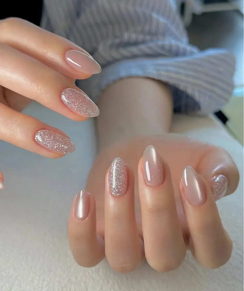ネイル アートネイル フレンチネイル ジェルネイル キラキラネイル ニュアンスネイル ハンドネイル Ryu Nail YukiChanのネイルデザイン