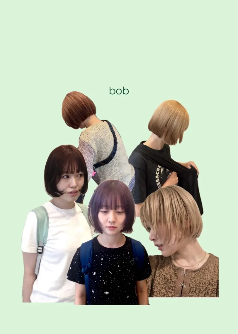 ショート ヘアカラー miyabi🌙ボブ No.1/艶カラーのヘアスタイル