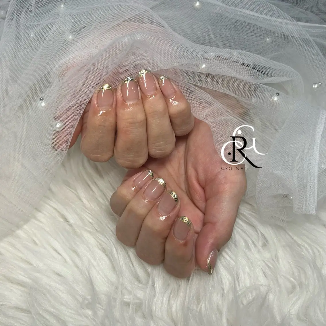 ミディアム ハンドネイル 美フォルムスカルプ✨ RENAのネイルデザイン