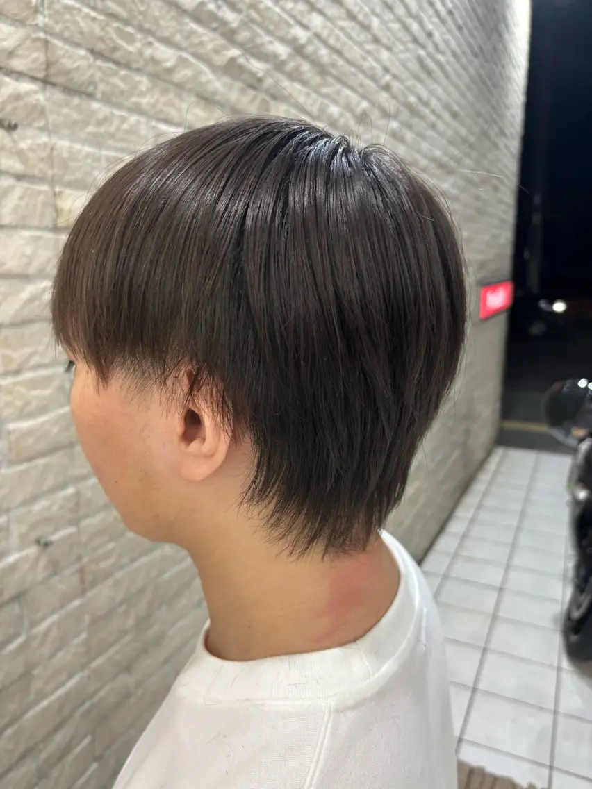 ミディアム メンズ ナチュラルカラー🌟 メンズカット保坂太一のヘアスタイル