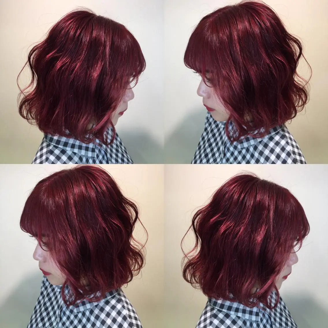 ミディアム カラー ブラウンカラー レッドカラー レッドブラウン カット ヘアカラー トリートメント ヘアセット 🌻Insta指名 NO.1🌻Shoのヘアスタイル