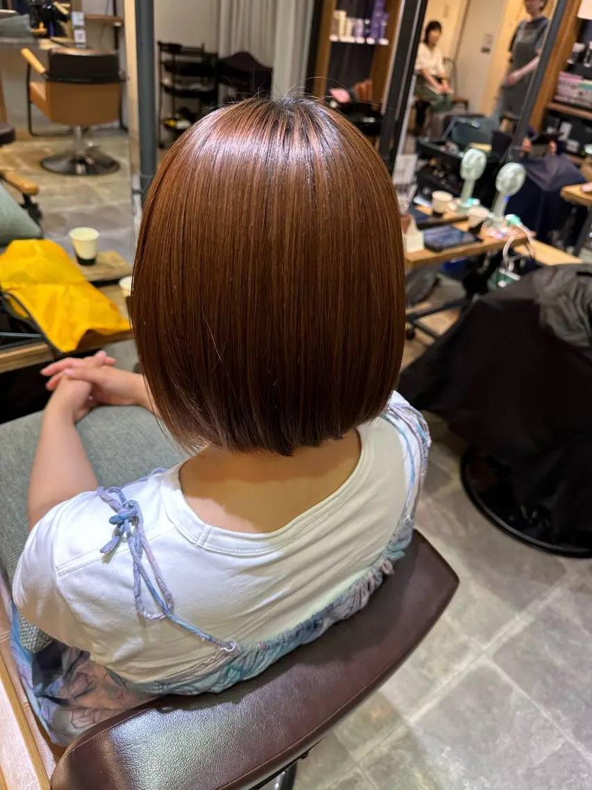 ミディアム 金 春江のヘアスタイル