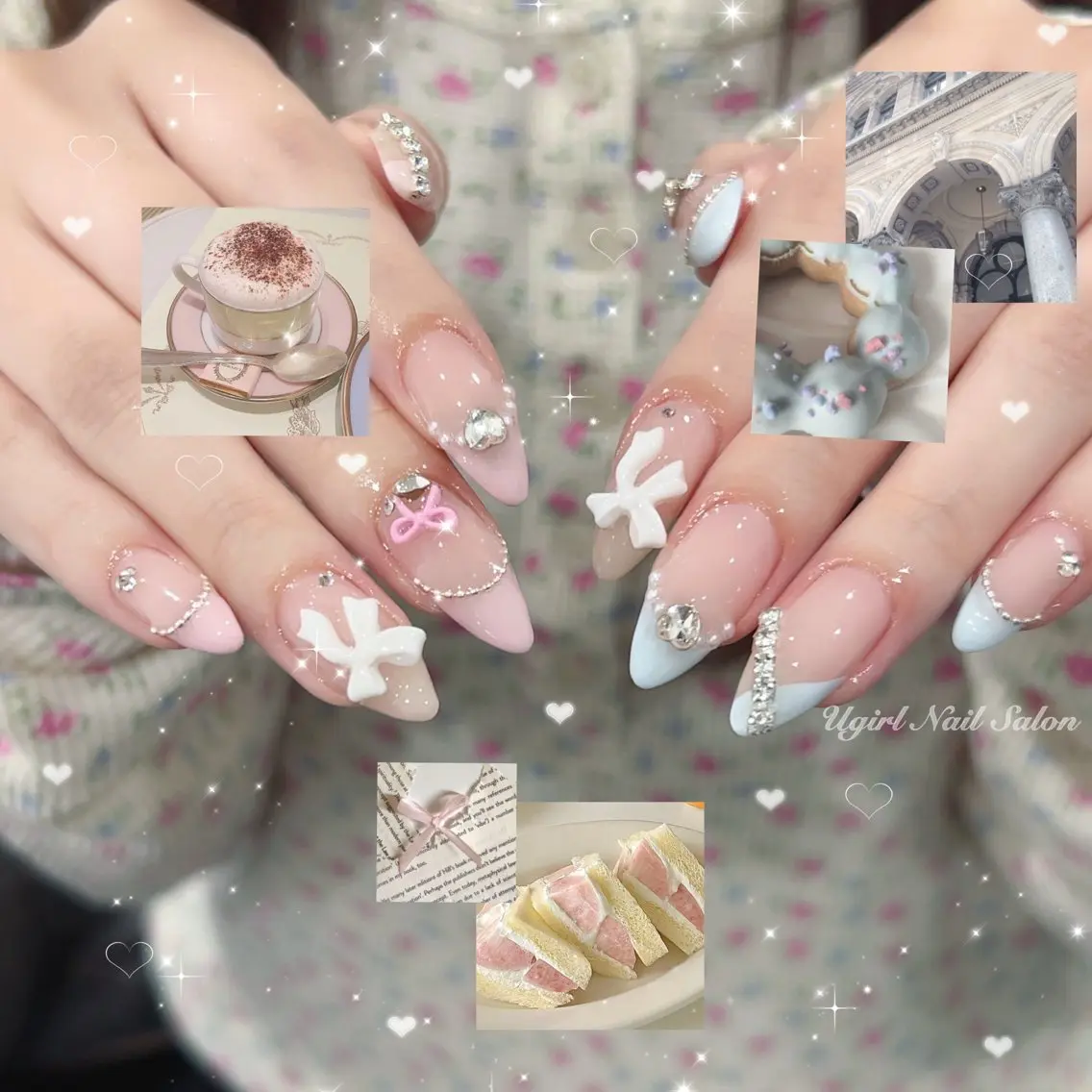 ネイル ハンドネイル 🪄mimi🎀 Midori🪽のネイルデザイン