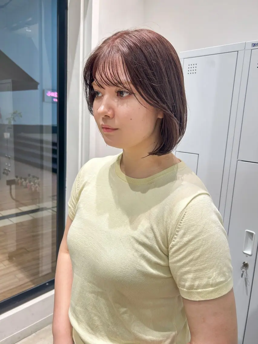 ショート カラー ヘアアレンジ タンバルモリ カット ヘアカラー トリートメント yuka .のヘアスタイル