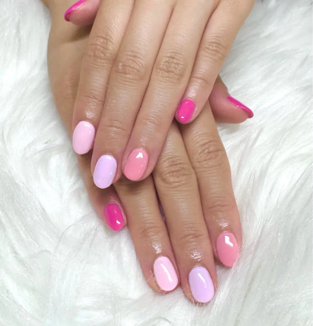 ネイル ワンカラーネイル ピンク ハンドネイル LUCAS 千葉 AOI💅🏾💕のネイルデザイン