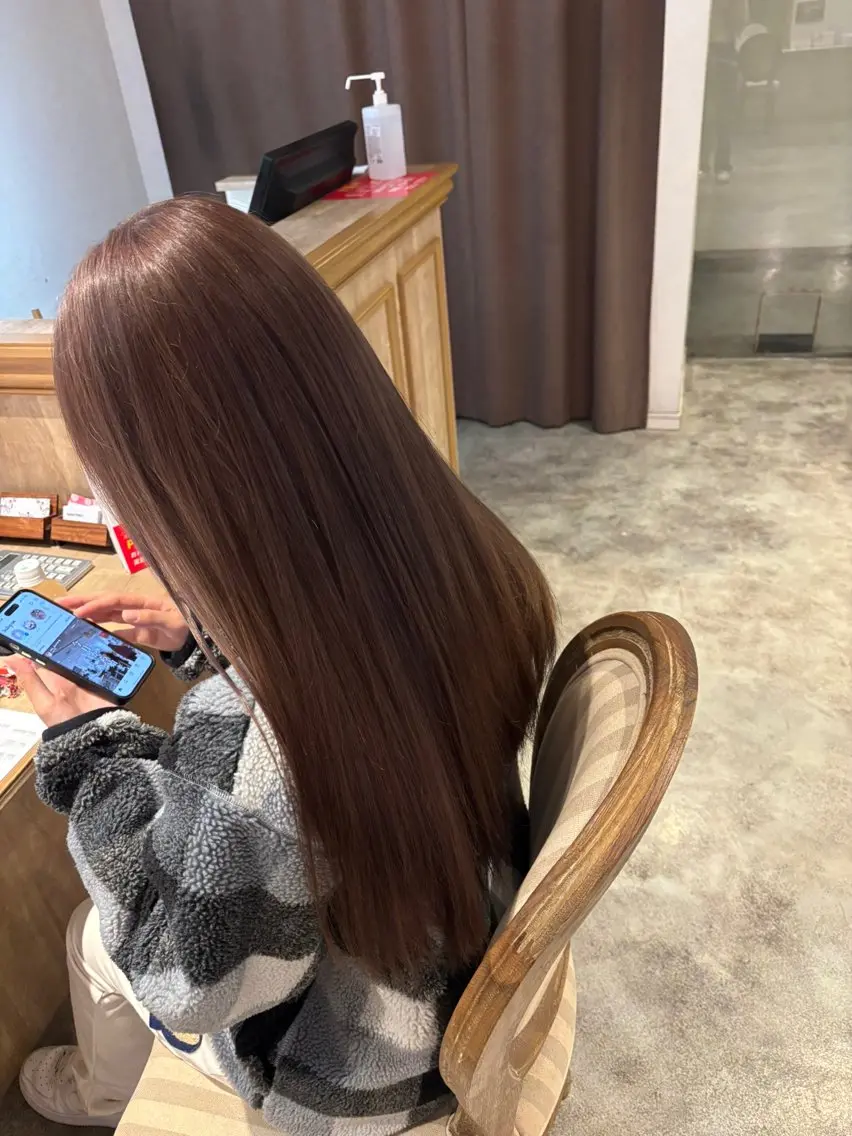 ロング ハイライト 河田 綺香のヘアスタイル