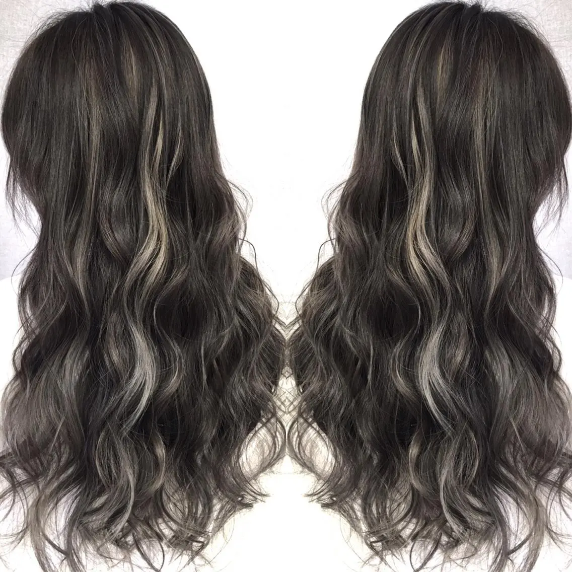 ロング カラー ハイライトカラー 3Dハイライト ハイライト ヘアカラー トリートメント 井上 一平のヘアスタイル