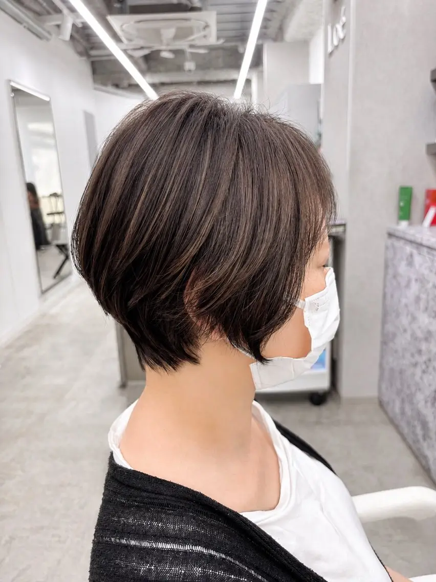 ショート ハイライト ショートヘア カット ヘアカラー 関山浩平ショート /ボブ/ヘアセットのヘアスタイル