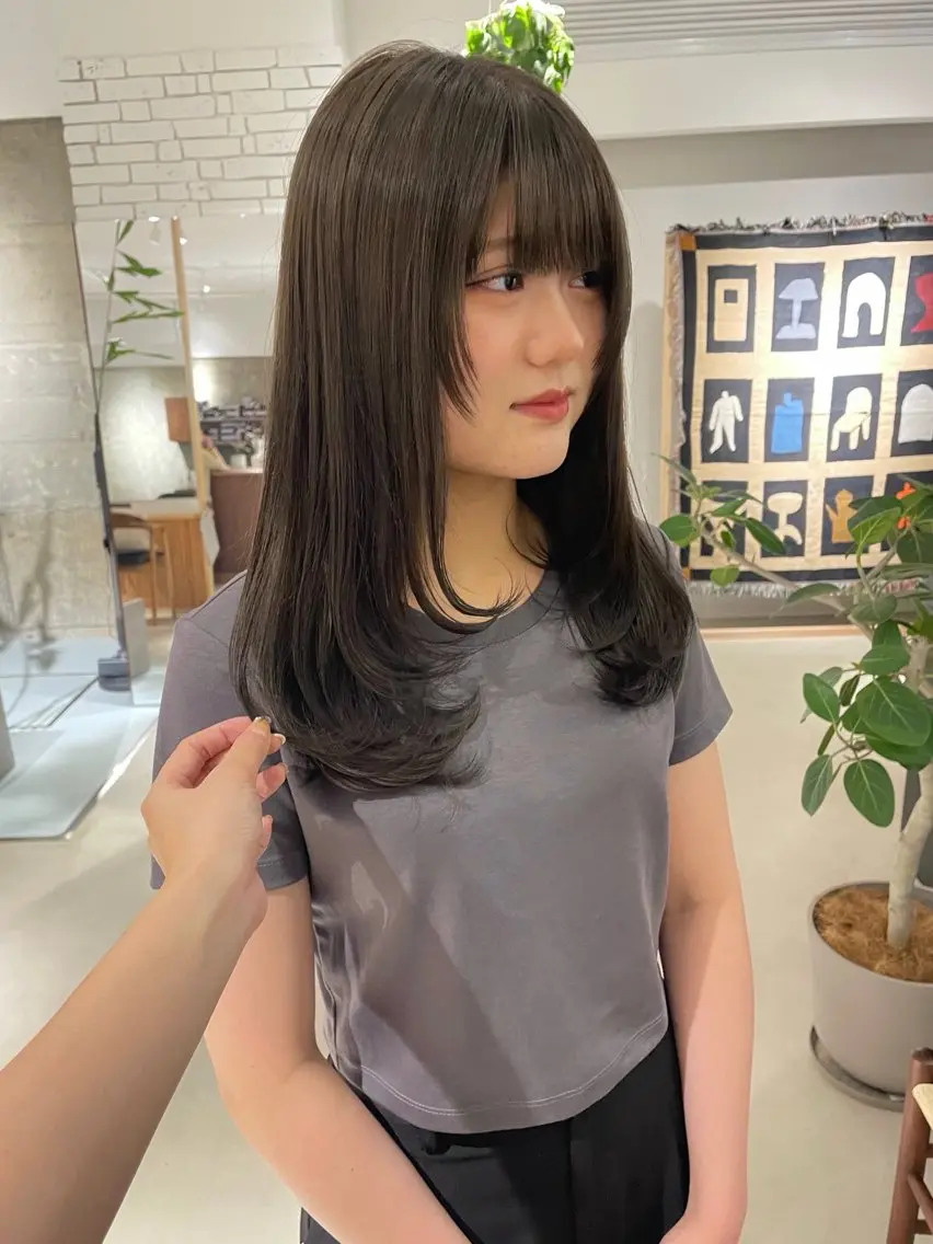 カット+髪質改善カラー+Mトリートメント🍒の写真