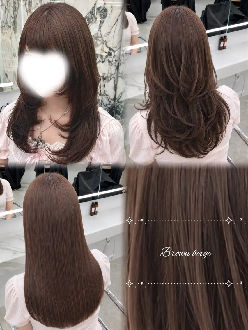 ミディアム カラー ヘアカラー トリートメント 似合わせカラー🌈 髪艶縮毛矯正🪞ちばのヘアスタイル