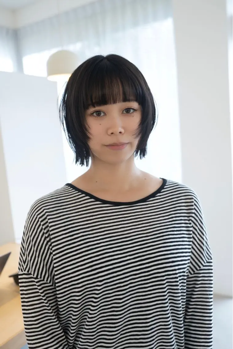 ショート ボブ カット トリートメント 瀬長なおみ U too e'sのヘアスタイル
