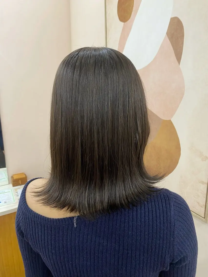 カラー ベージュカラー 君島 花楓のヘアスタイル