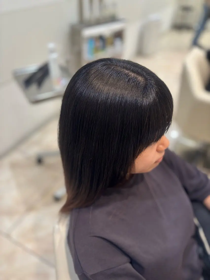 セミロング カラー ヘアカラー トリートメント ナチュラルカラー/ ヘッドスパ/まゆ🐼のヘアスタイル