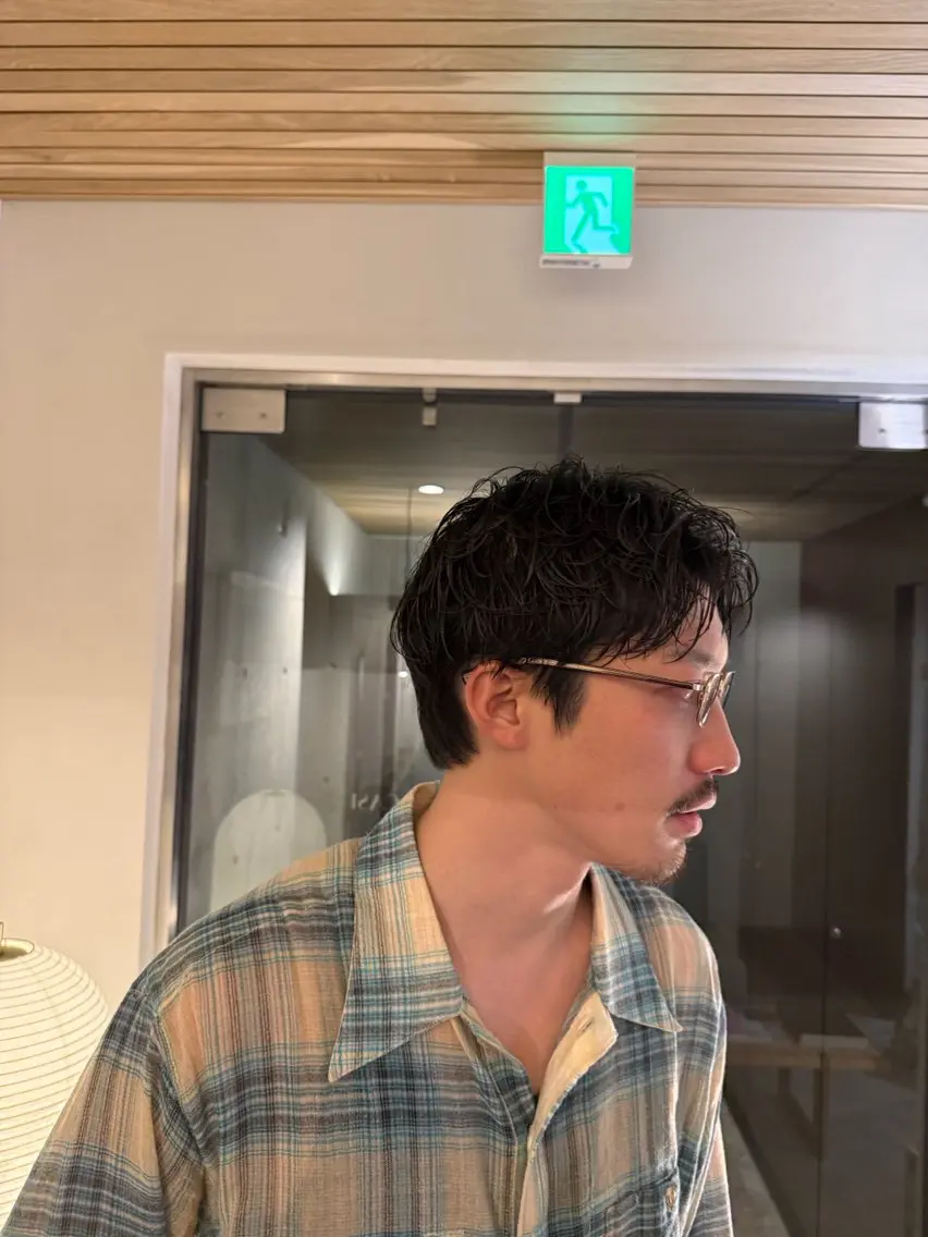 ショート パーマ メンズ メンズパーマ ショートヘア カット パーマ メンズパーマ／ボブ 星本広海のヘアスタイル
