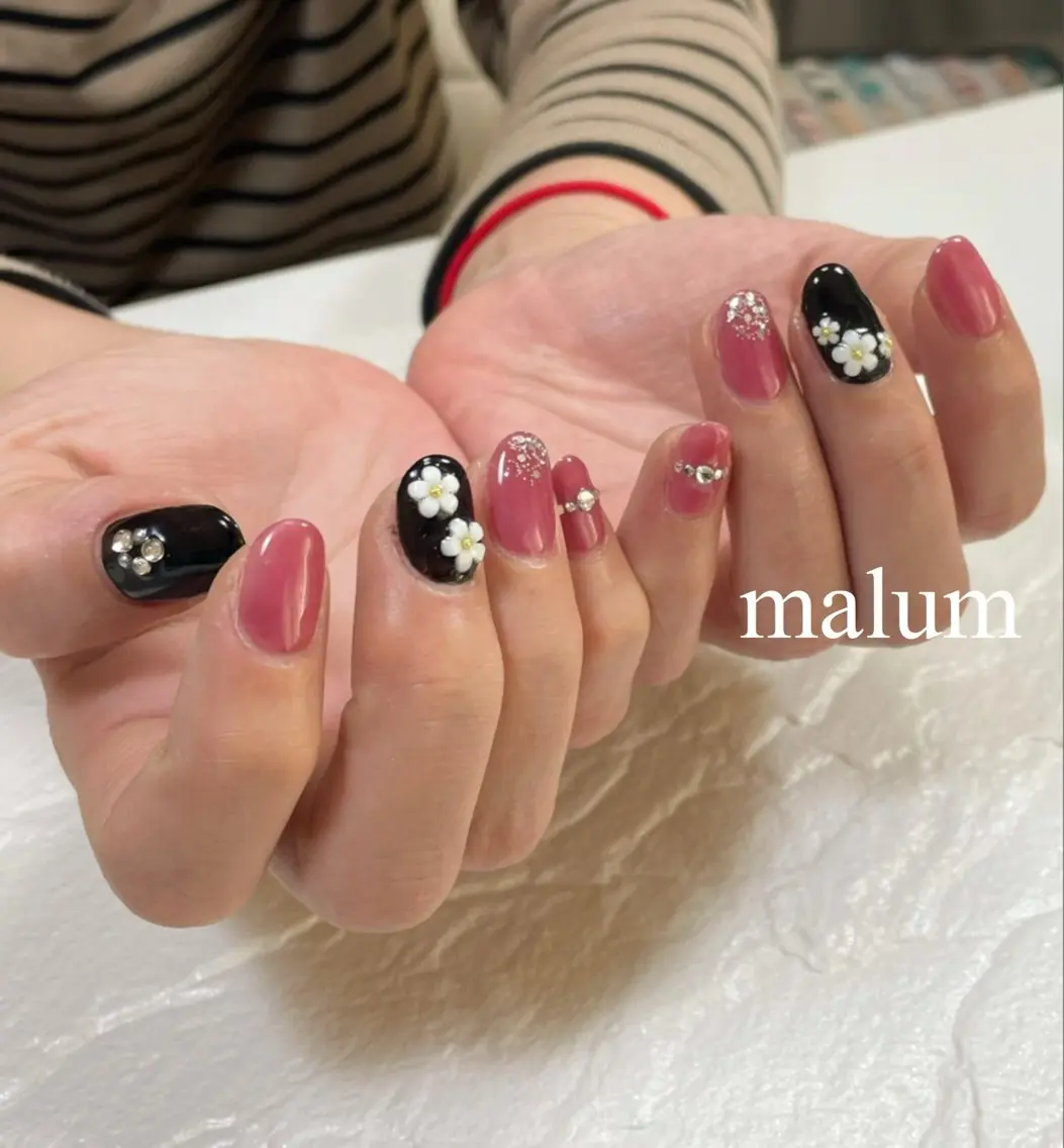 ネイル アートネイル ハンドネイル malum nailのネイルデザイン