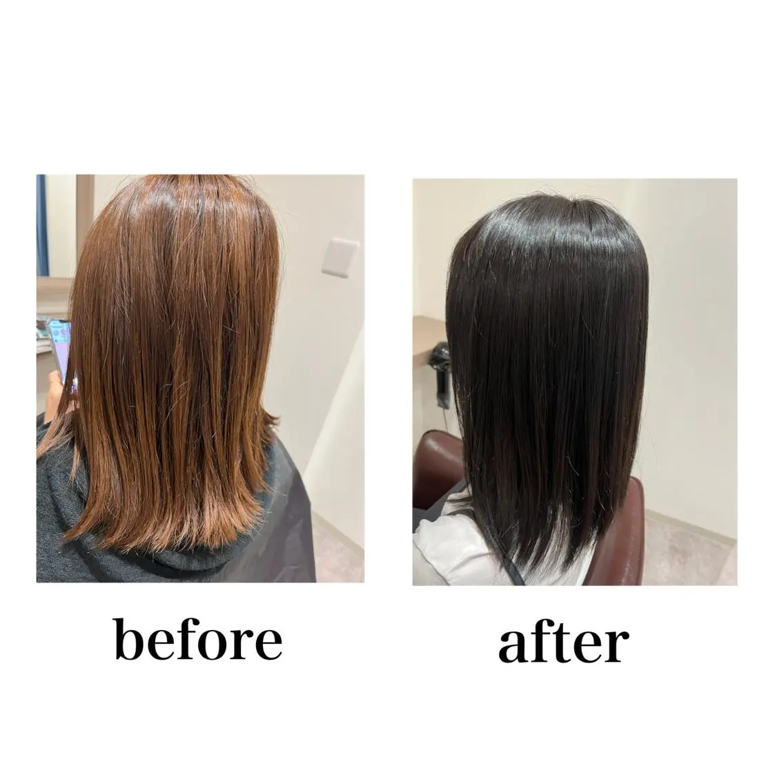 ミディアム カット ヘアカラー トリートメント 井上 美春のヘアスタイル