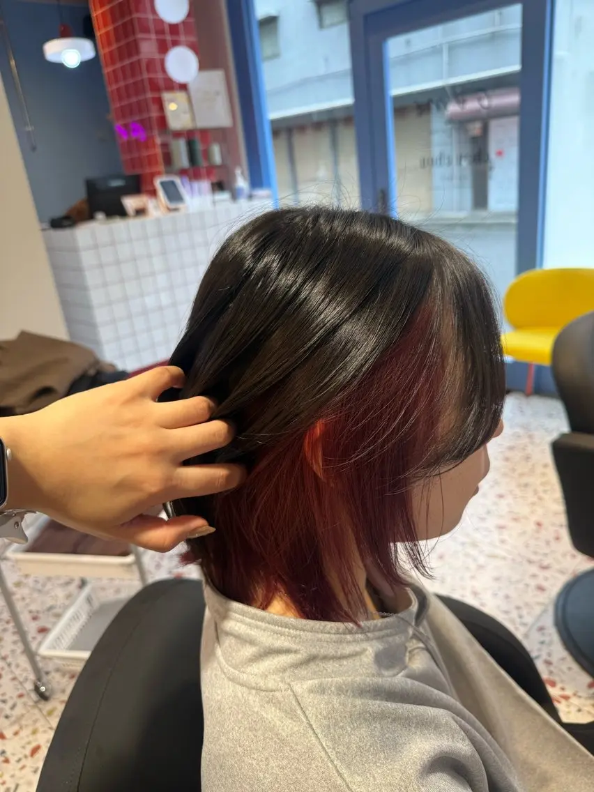 ミディアム カラー カット ヘアカラー 🤎定番ミルクティー 🤎レイヤー/まひらのヘアスタイル