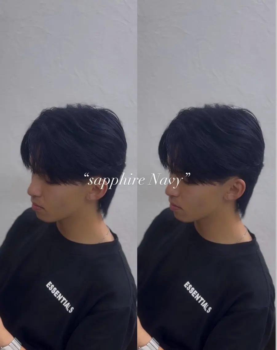 カラー メンズ ネイビーカラー ヘアカラー 👑カラーリスト👑 /石塚恒太郎のヘアスタイル
