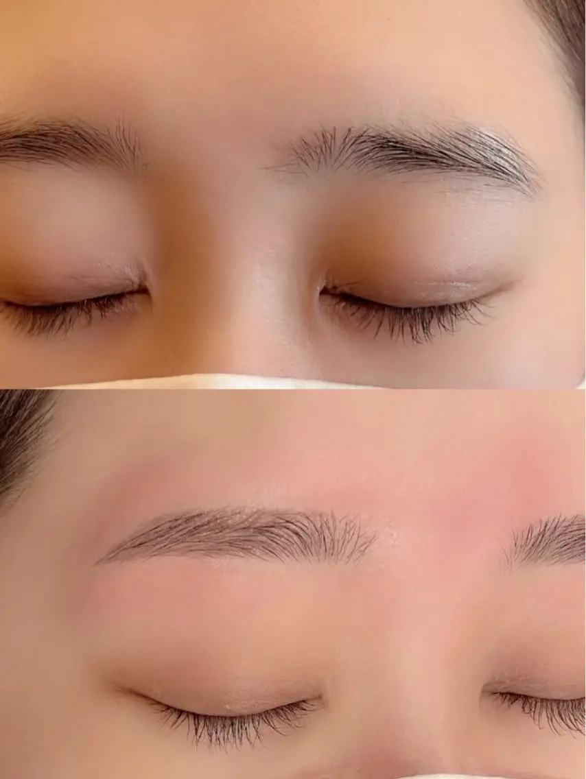 眉毛Waxスタイリング×間引き毛量調整×眉毛ティントの写真