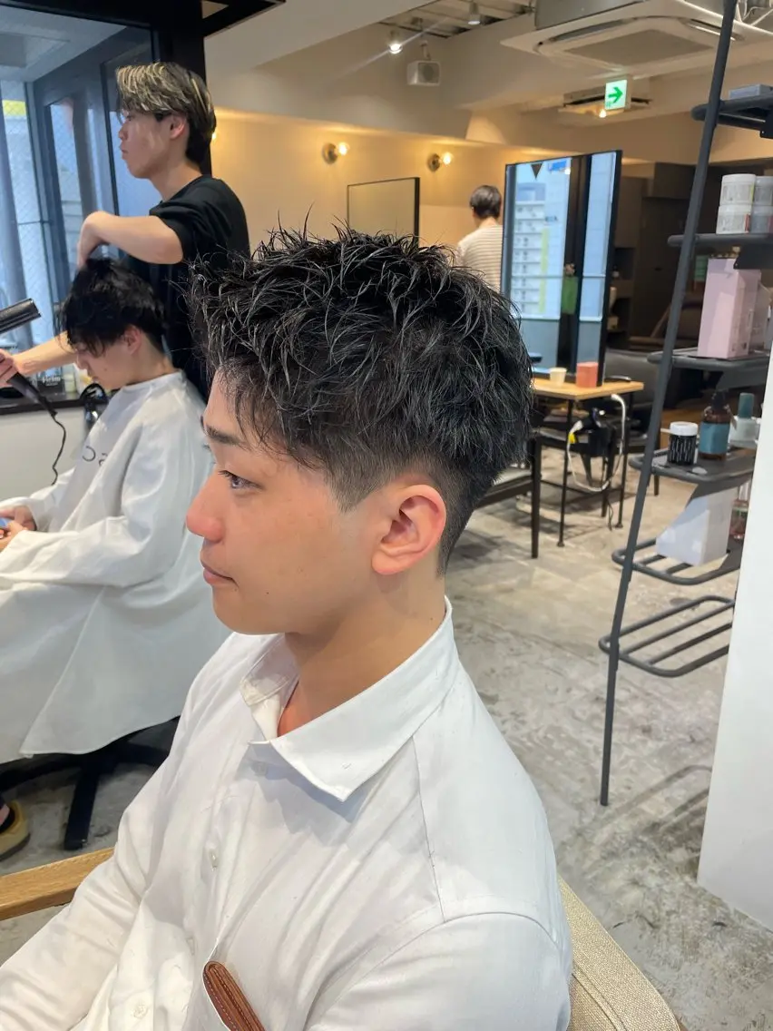 ショート メンズ スパイキーショート ショートヘア 梅田💥Cut/ Perm💥ふみのヘアスタイル