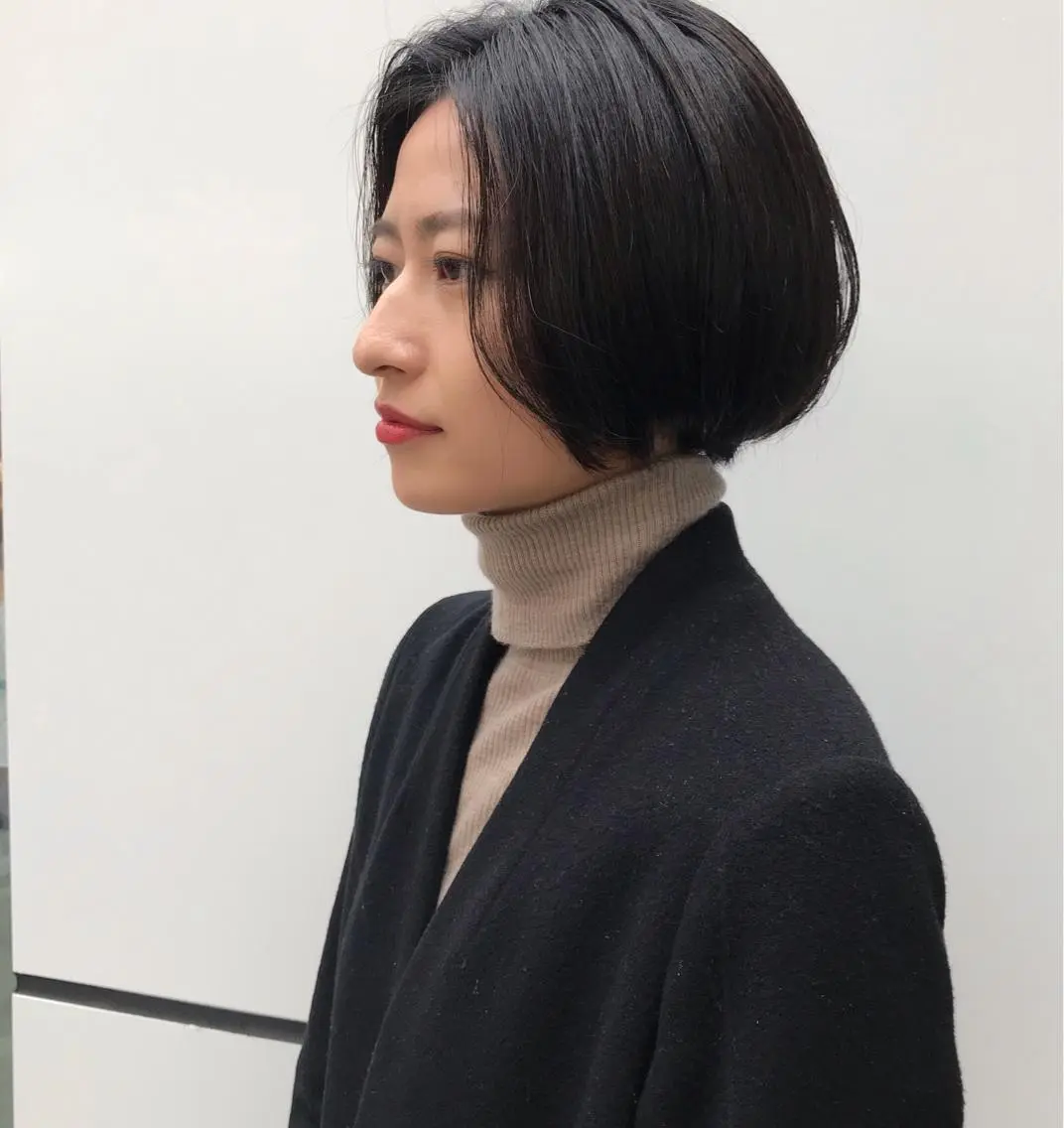 ショート カラー 黒髪 ショート特化 /天神大名/ハルナのヘアスタイル