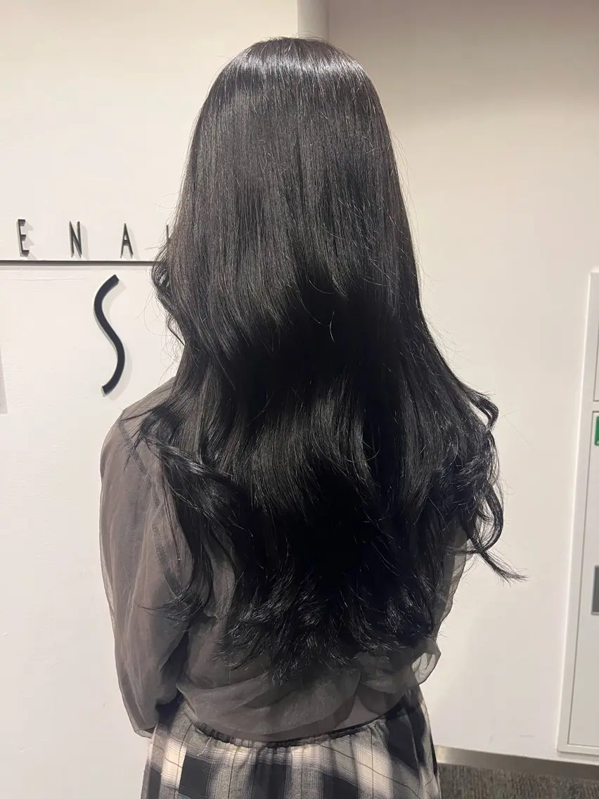 カラー 黒髪 髪質改善 韓国ヘア🇰🇷 fuminaのヘアスタイル