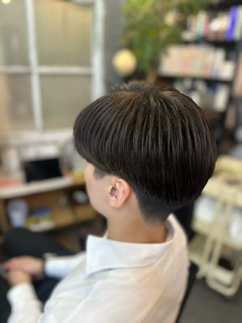 ミディアム パーマ メンズ ミディアムパーマ メンズパーマ カット パーマ 元住吉プランツヘアー ☘️丸山☘️のヘアスタイル