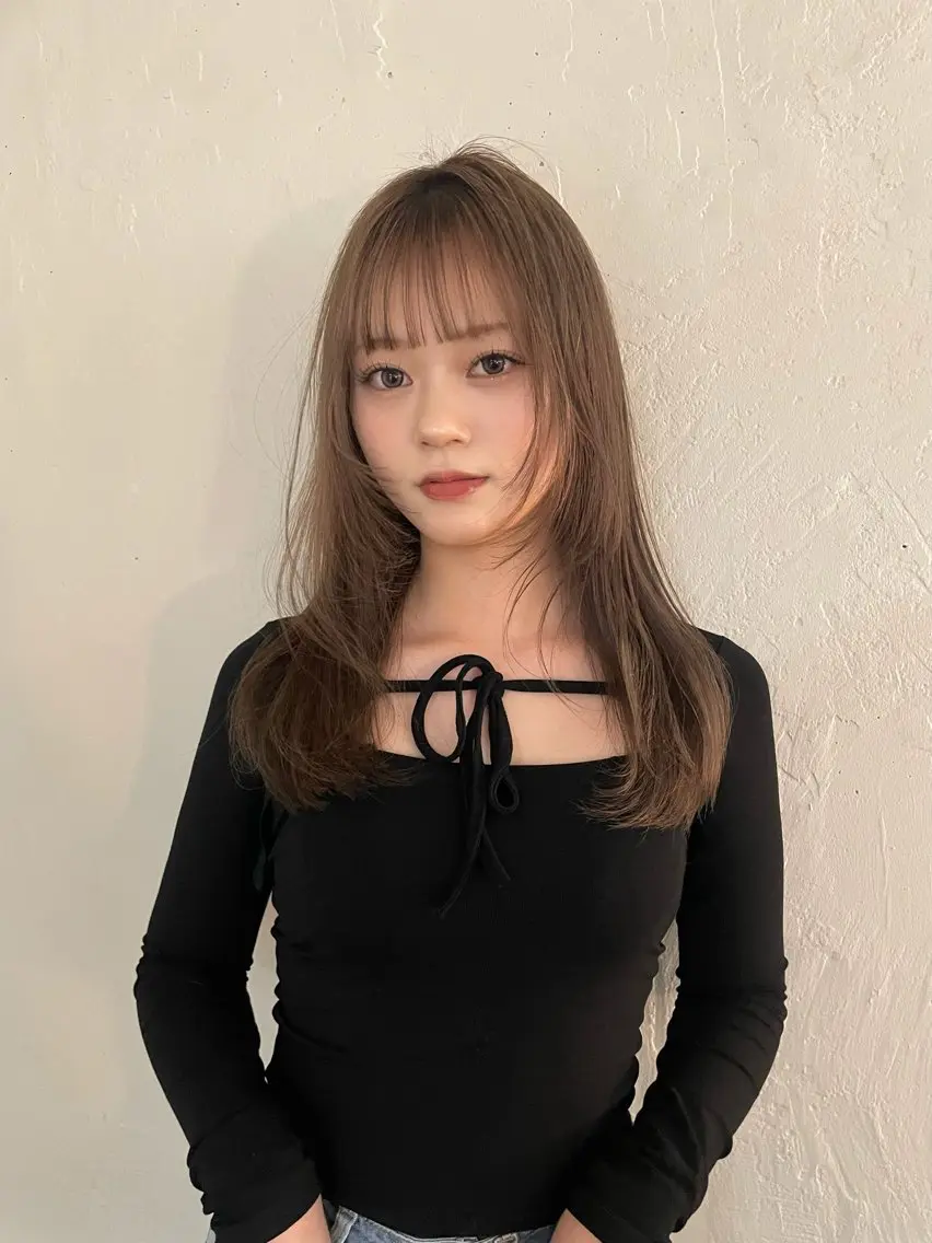 セミロング カラー mana/ハイトーン /ヘアセット🎀のヘアスタイル