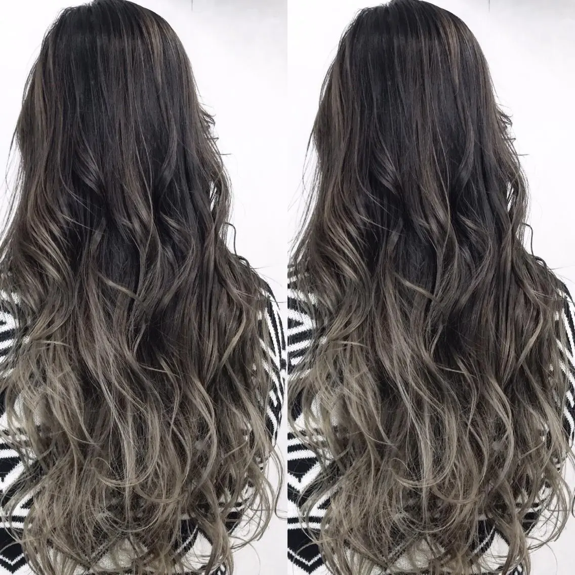 ロング カラー グラデーションカラー グレージュ TATSUYA アートディレクターのヘアスタイル
