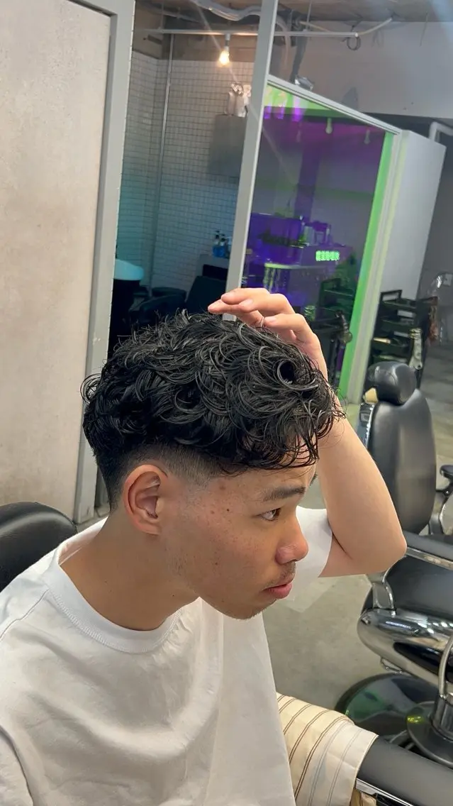 パーマ メンズ 【刈部倶楽舞】 福岡 大芽のヘアスタイル