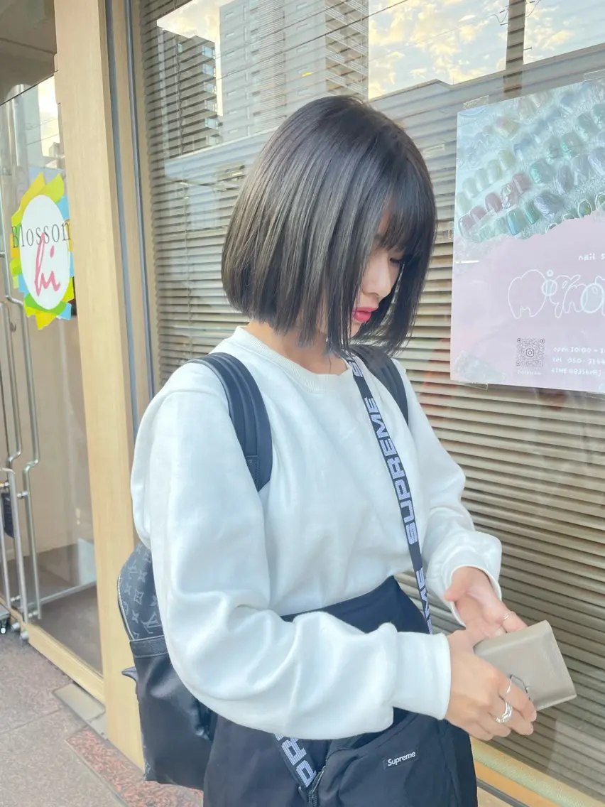 ショート カラー オリーブカラー 髪質改善/Bloss om🌷高橋沙衣のヘアスタイル