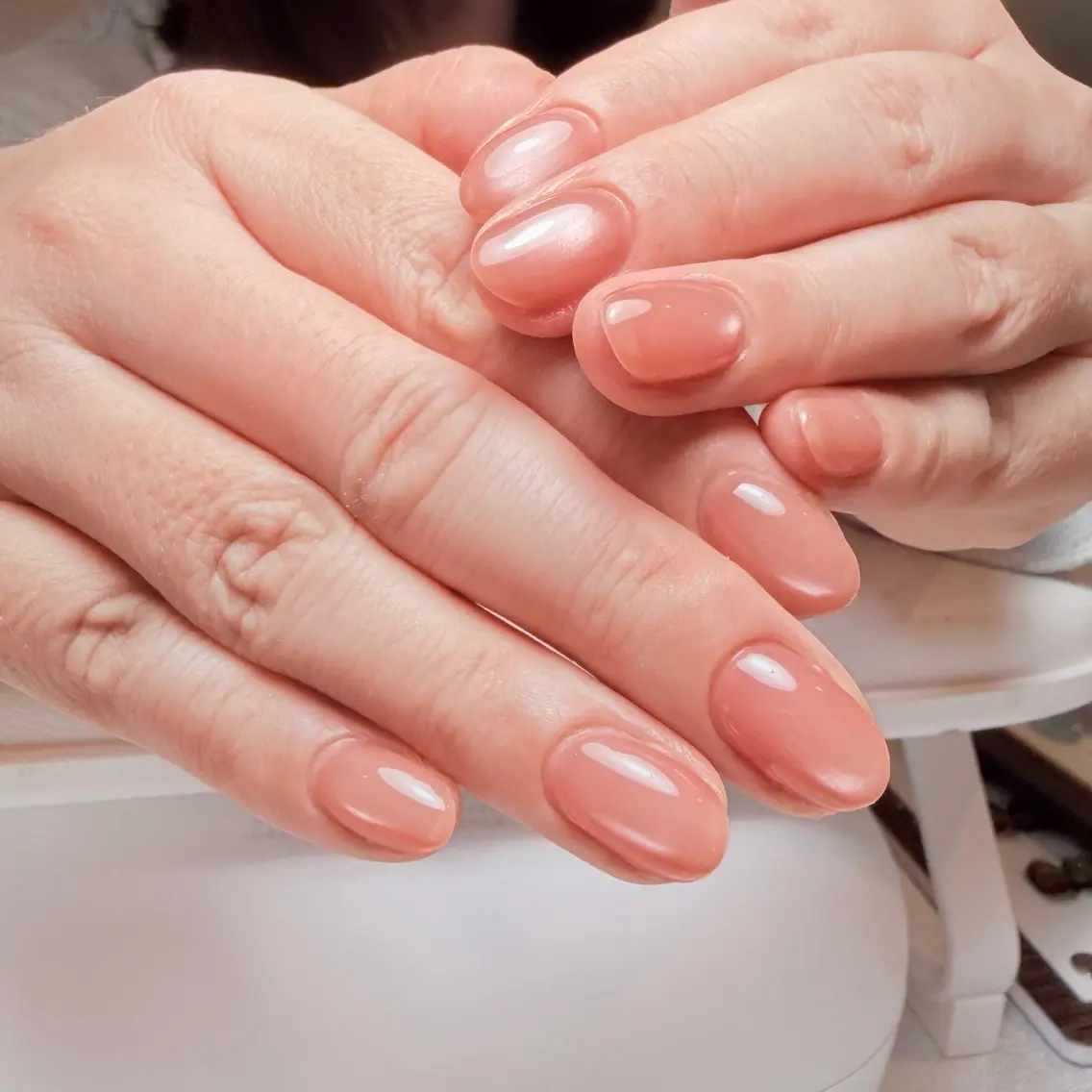 ネイル キラキラネイル マグネットネイル オフィスネイル ピンク ハンドネイル Wilu nail 二子玉川店のネイルデザイン