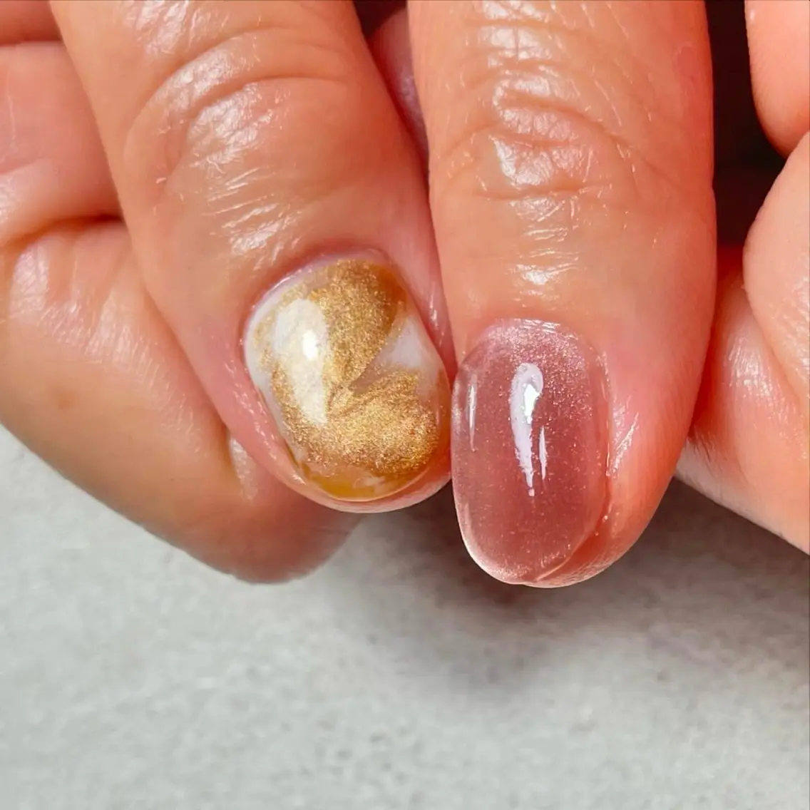 ネイル 大理石ネイル(マーブル) ニュアンスネイル cosmic nailのネイルデザイン