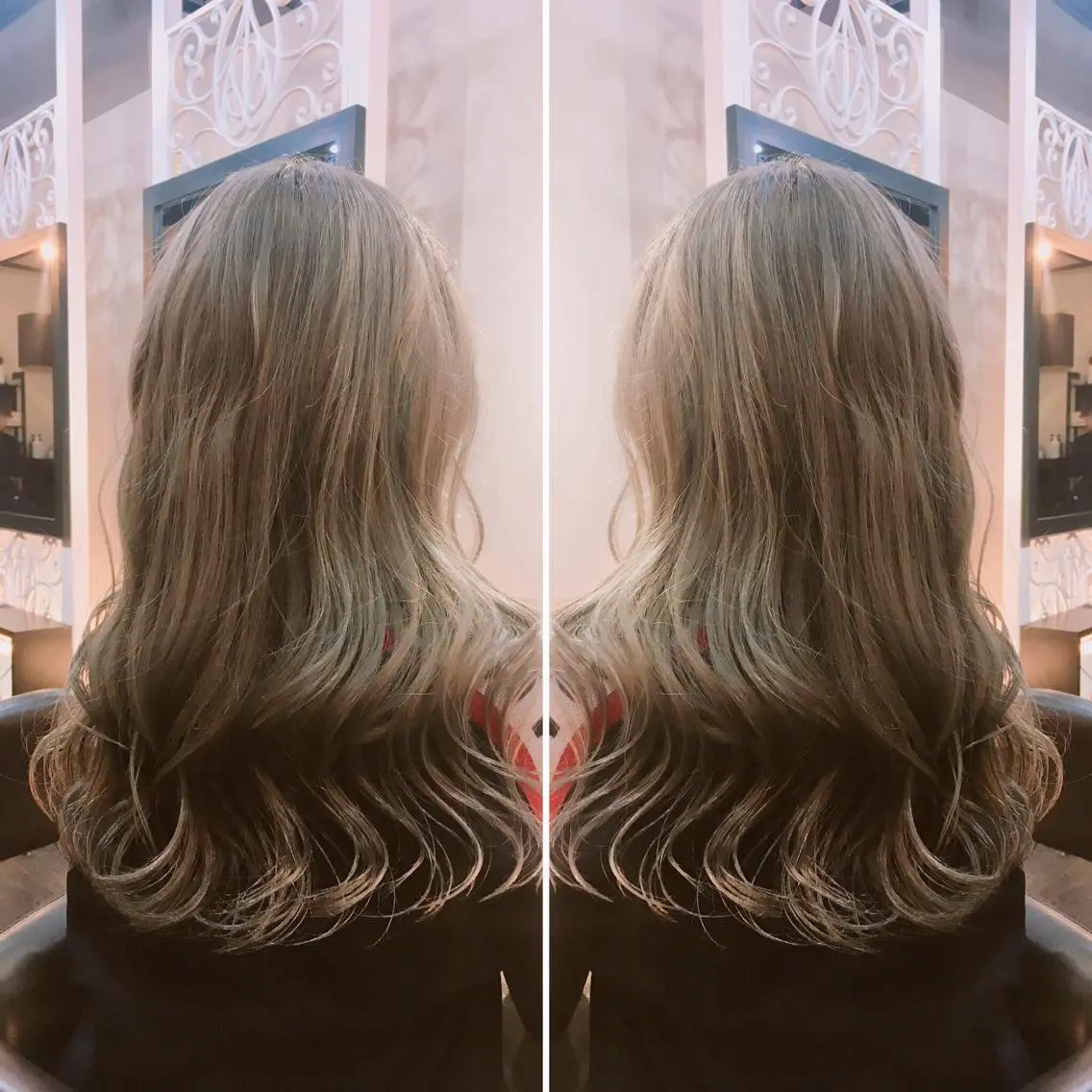 ロング カラー カット ヘアカラー トリートメント Le rond吹田店のヘアスタイル