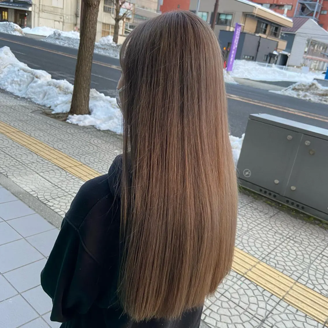 ロング カラー 💜推しインナー カラー/菊池柊真💜のヘアスタイル