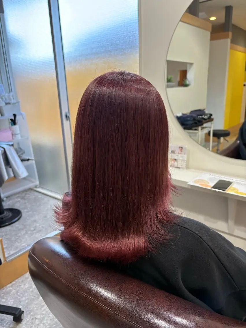 ミディアム カラー 髙木 優人のヘアスタイル
