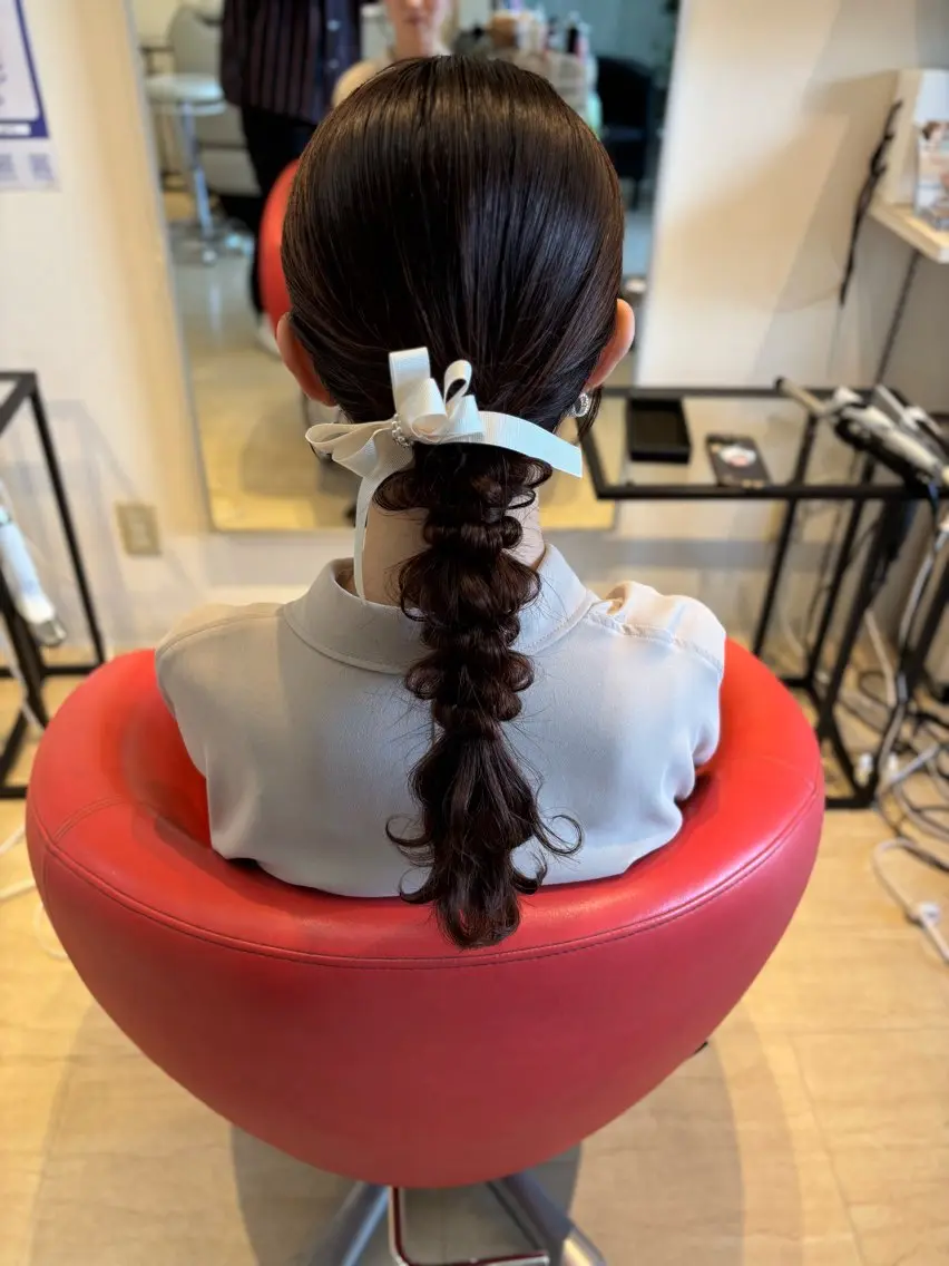 ロング ヘアセット lachiq R+ カイトのヘアスタイル