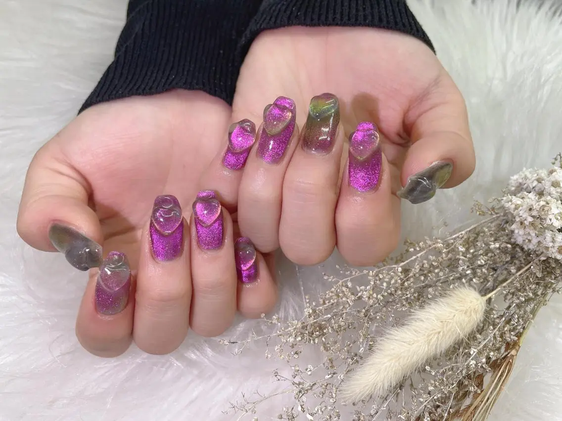 ネイル 🦋ネイルサロン ブラン🌈ゆりのネイルデザイン