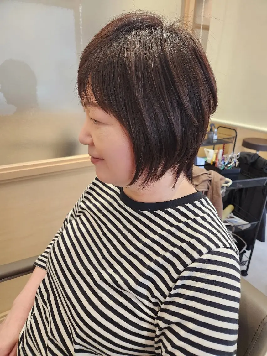 ショート ショートヘア カット 佐藤 恵のヘアスタイル