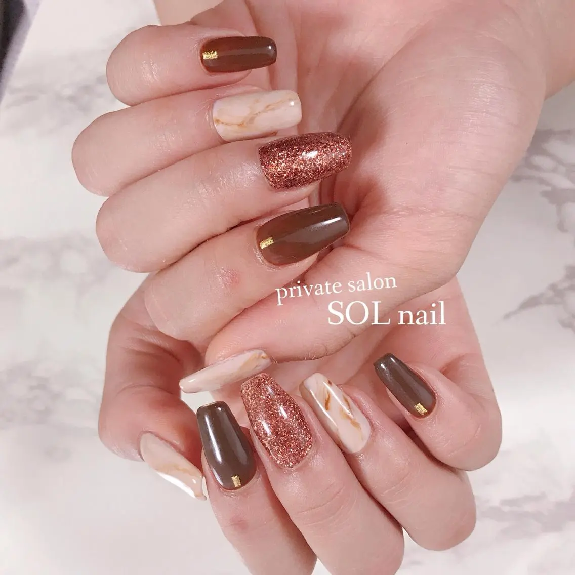 ネイル ハンドネイル フットネイル SOL NAILのネイルデザイン