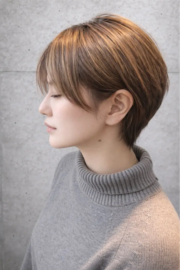 ショート ハイライト ショートヘア カット ヘアカラー terra✂️ 佐伯 尚哉のヘアスタイル